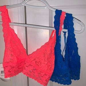 Blue & Pink Bralettes